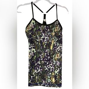 Lululemon Power Y Tank Sz 8 Floral Sport Multi